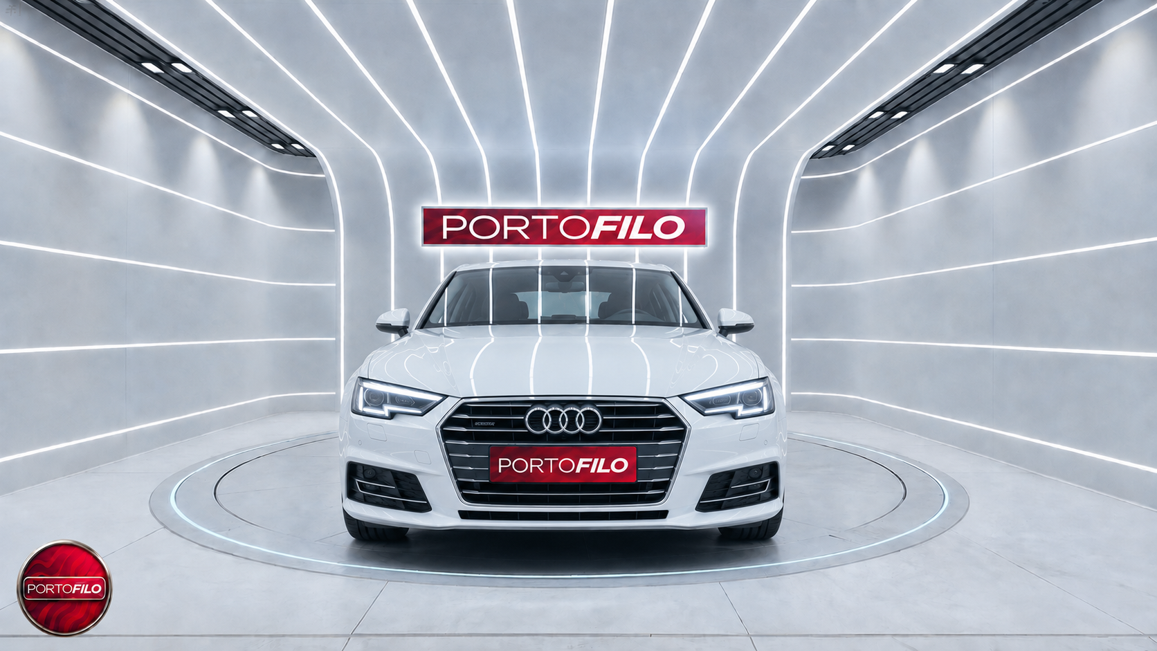 Audi A4 — beyaz sedan